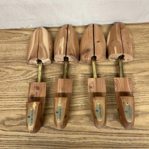 2 Pairs Nordstrom Mens Cedar Shoe Trees Split Toe Shaper Adjustable Med.